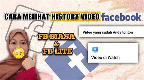Cara Melihat Video Yang Pernah Ditonton di Facebook