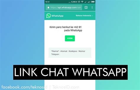 Langkah 1: Mandiri WhatsApp Link ke Facebook