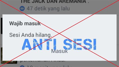 Pengertian Akun Facebook Anti Sesi