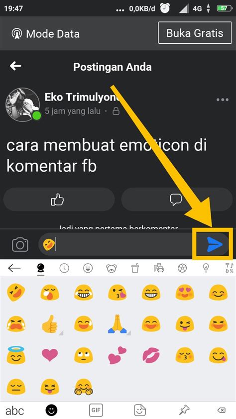 Cara Membuat Emoticon di Status FB