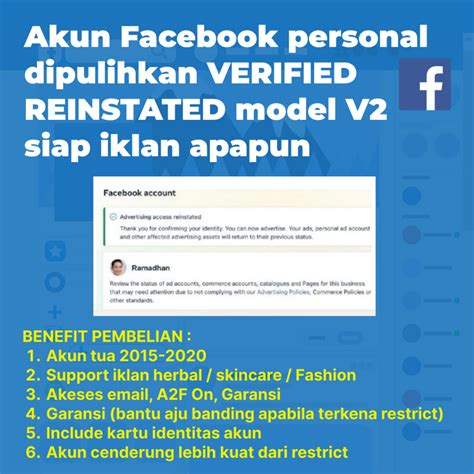 Mengapa Facebook Perlu di-Pulihkan?