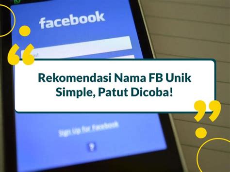 Mengapa Nama Unik di Facebook Penting?