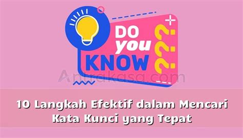 3. Gunakan Kata Kunci yang Tepat