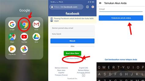 Cara Membuka Fb dengan No HP