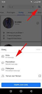 Fungsi Mencari Teman Berdasarkan Tempat Tinggal
