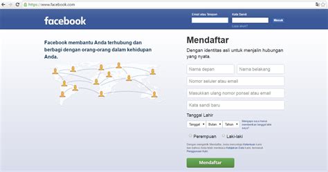 Tips dan Trik Mendaftar Facebook GRATIS