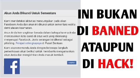 Mengapa Akun FB Diblokir Sementara?
