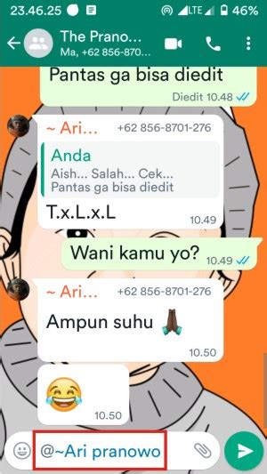 Langkah 2: Mencari Anggota Grup yang Ingin Di-Eliminasi