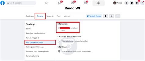 Cara Mengetahui Email FB Orang Lewat HP