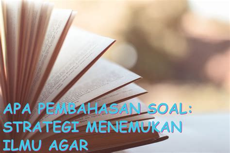 Apa Pembahasan?