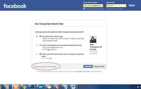 Menggunakan Fungsionalitas Akun Facebook