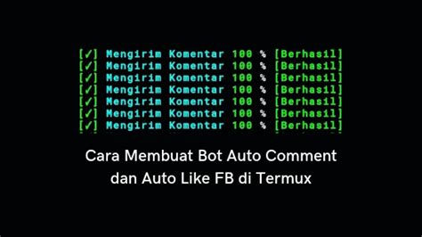 Cara Mengatur Auto Like FB dengan Termux