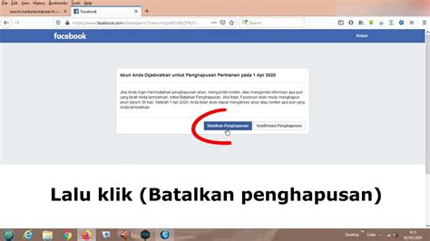 Cara Membatalkan Penghapusan Akun FB
