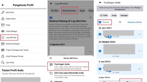Bagaimana Cara Menghapus Kiriman di FB Per Tahun?