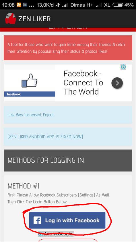 Cara Auto Post Fb di Android