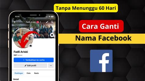 Cara Mengubah Nama FB Tanpa Menunggu 60 Hari Di Hp
