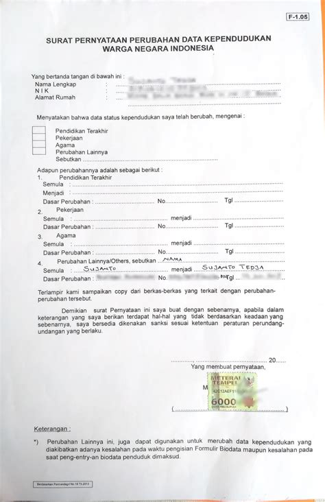 Melaporkan Perubahan Nama Profil