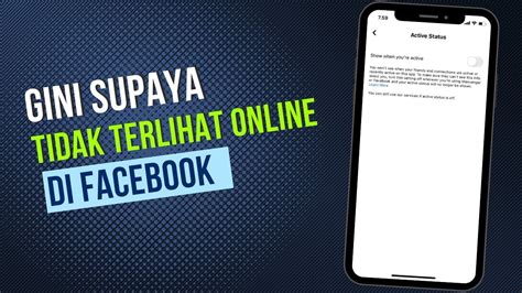 Cara Sembunyikan Status Online di FB