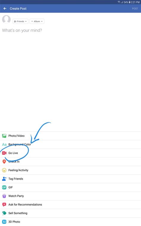 Cara Siaran Langsung di Facebook Android