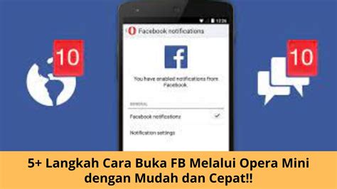Cara Masuk Facebook di Opera Mini