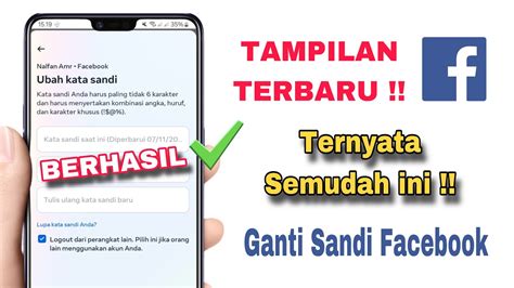 Cara Mengganti Sandi Akun Facebook