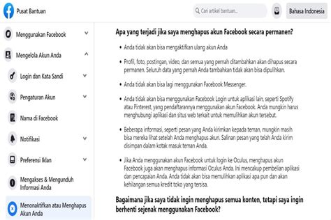 Langkah-Langkah Menghapus Akun Facebook