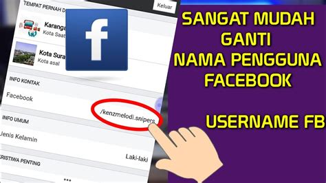 Bagaimana Mengatasi Kesulitan Mengubah Nama Pengguna FB?