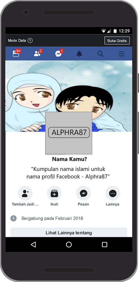 Contoh Nama FB Keren Pendek