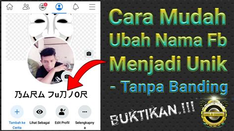 Cara agar nama FB Anda menjadi lebih unik
