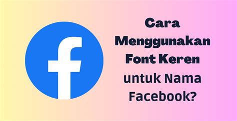 Contoh Nama Panggilan Facebook ID yang Keren