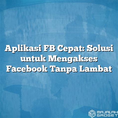 Mengakses FB