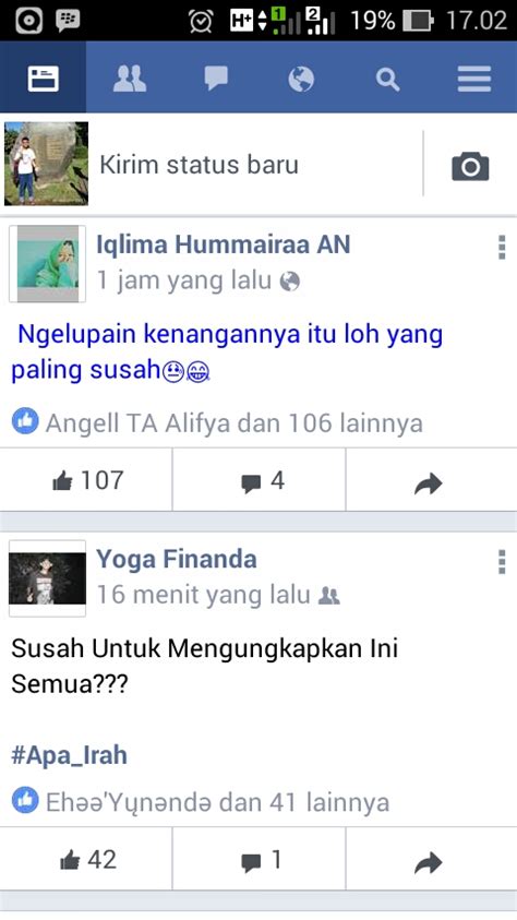 Contoh Status Facebook yang Tepat