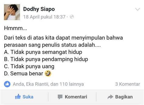 Contoh Status FB Paling Misterius