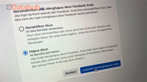 Konsekuensi Menghapus Akun Facebook