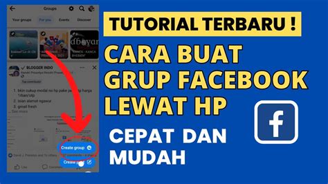 Langkah-Langkah Membuat Grup di Facebook Lewat HP