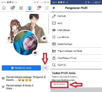 Bagaimana Cara Copy Link URL Profil Facebook?