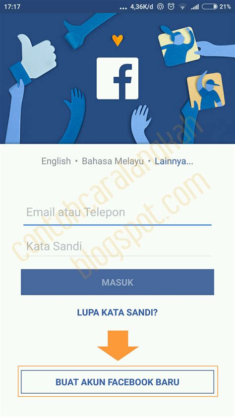 Langkah-Langkah Daftar Facebook Lewat HP Android