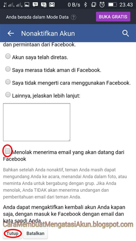 Cara Blokir Fb Orang Lain dengan Email