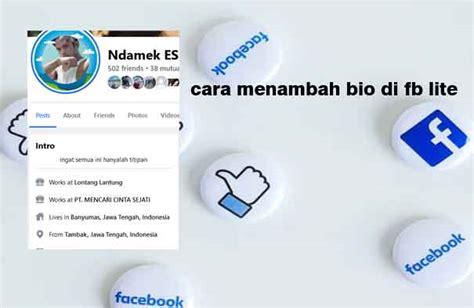 Mengapa Harus Mengedit Bio di Fb Lite?