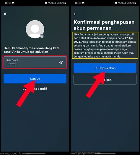 Menghapus Akun