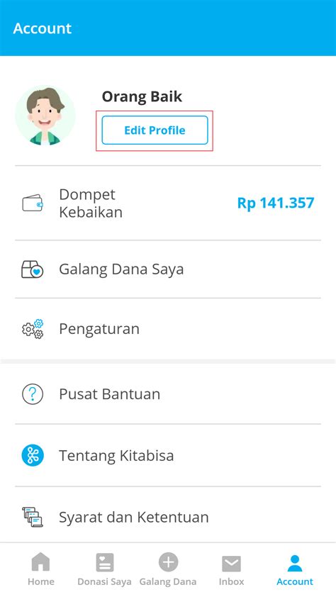 Langkah 4: Klik pada Edit Profil