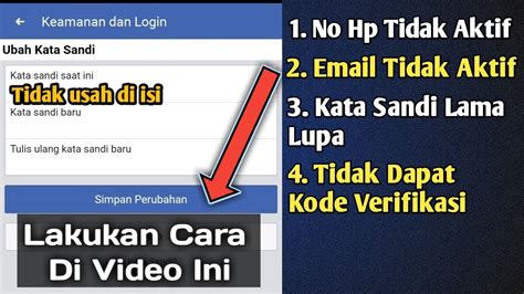 Cara Mengganti Sandi FB Yang Lupa