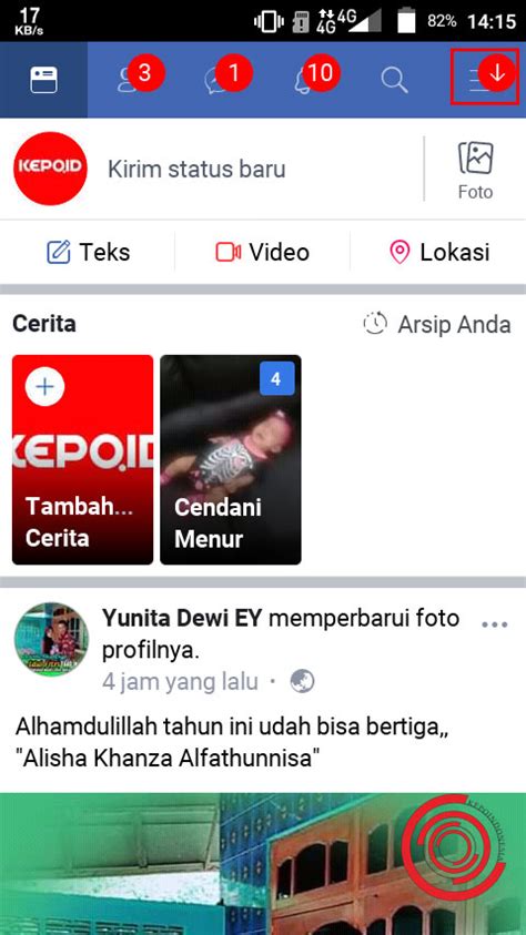 Langkah 1: Buka Aplikasi Facebook Lite