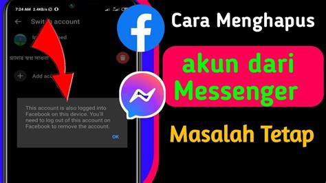Menghapus Akun FB Messenger