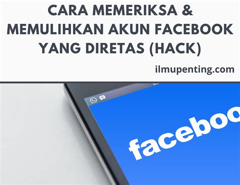 Mengapa Akun Facebook Anda Diretas?