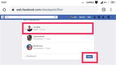 Cara Konfirmasi Teman FB Lewat Android
