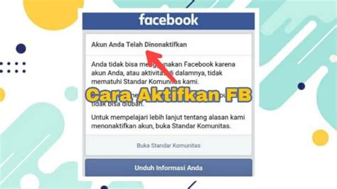 Cara untuk Mengaktifkan Kembali Akun FB yang Dinonaktifkan